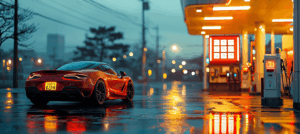 駐車中の車の写真