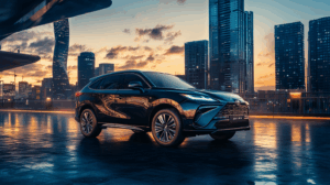 高級SUVのリアゲート周辺写真