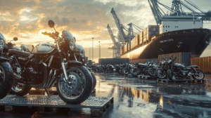 日本製バイクの輸出イメージ