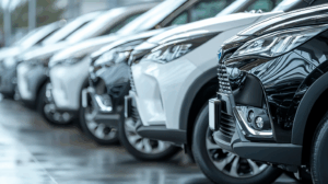 クロスオーバーSUVの集合写真