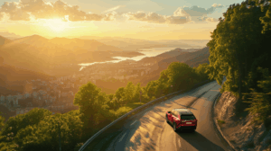 走行中のトヨタRAV4